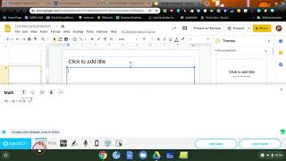 Entering an equation into google slides