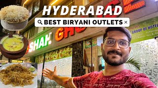 Hyderabad Best Biryani Outlets|Hyderabad Food Tour 2023|Pista House|Shah Ghouse|Fisherman Wharf