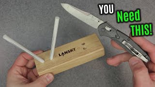 LANSKY Ceramic \u0026 Diamond Rod KNIFE Sharpener | My Favorite \u0026  MOST USED Bench Sharpening System