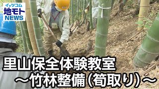 里山保全体験教室～竹林整備（筍取り）～【地モトNEWS】2024/4/19放送