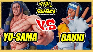 SFV CE 🔥 Yu-sama (Necalli) vs Gauni (Menat) 🔥 Ranked Set 🔥 Street Fighter 5