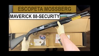 Escopeta Maverick 88 security. Unboxing en español