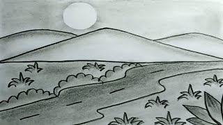 How To Draw Scenery With Pencil |Drawing Easy Scenery
