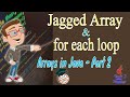 Jagged Arrays and For Each loop in java | Arrays tutorial part-2