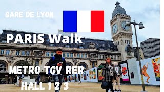 Gare de Lyon Paris Hall 1,2,3, Metro Gare France ➜ Train Station Metro TGV Transilien #travel 𝐀 𝐖𝐀𝐋𝐊