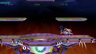 [TAS] Marth Perfect Wavedash→Moonwalk→Stickywalk