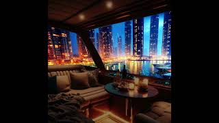 초호화요트안에서 바라본 비오는 요트정박장의 멋진야경 #yacht  #anchorage #rainsounds #asmr #nightscapes #insomnia