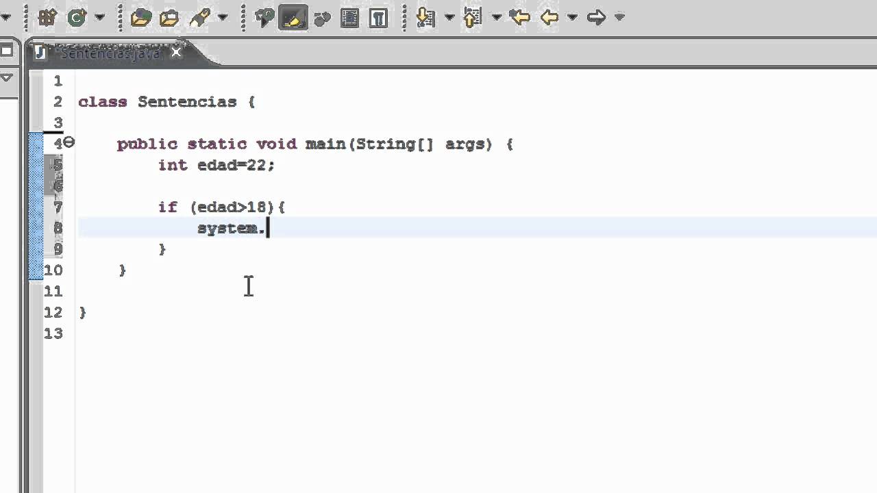 Programacion En Java Tutorial En Español 7 Sentencia If Else Youtube