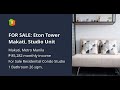 FOR SALE: Eton Tower Makati, Studio Unit