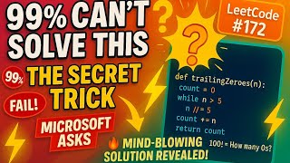 This Microsoft Interview Question TRICKS 90% of Candidates! (LeetCode 172 Solution)