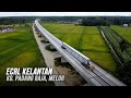 ECRL Kelantan: Pasang Beam di Padang Raja / Jalan Melor - Ketereh / Jalan Chengal, Melor