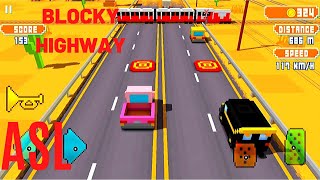 BLOCKY HIGHWAY : TRAFFIC RACING - ( LEVEL 3 ) GAMEPLAY