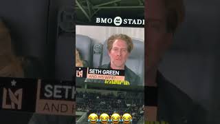 His face makes this video 😂😂 I love Seth Green. He’s so funny. #coldplay #busted #cheaters #funny