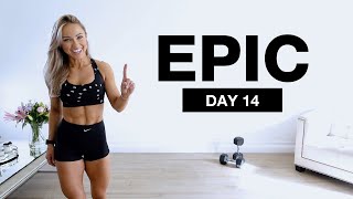 Day 14 of EPIC | Full Body Workout at Home with Dumbbells - Superset
