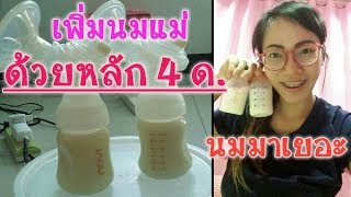 เพิ่มนมแม่ง่ายๆ ด้วยหลัก4ด.|Increase breast milk|Nurse Kids