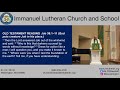 Immanuel Lutheran Church - 06-20-2021 Service