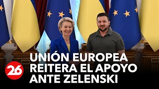 Von der Leyen reitera ante Zelenski el apoyo de la Unión Europea a la "heroica lucha" de Ucrania