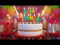 Calm Happy Birthday Song Animation in 4K
