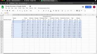 Mixed Cell Reference in Google Sheets