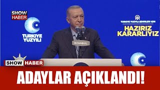 Cumhurbaşkanı Erdoğan, 26 ilin AK Parti belediye başkan adaylarını açıkladı!