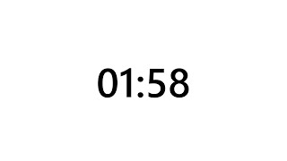 Timer for 1 minute and 58 seconds