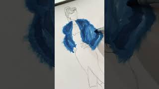 Como desenhar casaco de pêlo | croqui de moda #desenhodemoda #comodesenhar #illustration