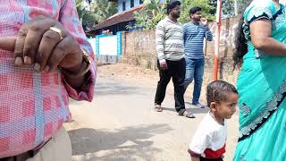 Boy dancing for Singari Melam