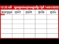 លទ្ធផលឆ្នោតខ្មែរ ម៉ោង 10 35 នាទី ថ្ងៃទី 14 01 2025 ឆ្នោតខ្មែរ ១០