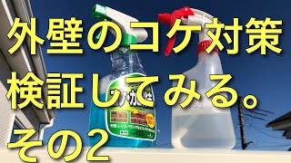 【外壁のコケ対策②】市販品と自作の塩化ベンザルコニウムの検証Day2 [2019/11/30]VLOG