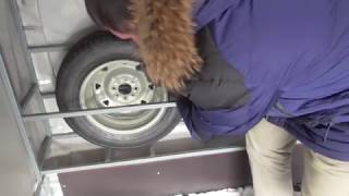 Ниша для запасных колес прицепа МЗСА 817732. ЕВРО тент. Оцинкованные крылья. ЦЛП АРИВА