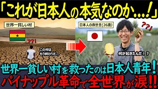 【海外の反応】日本人の本気に全世界が驚愕＆感動の涙！！アフリカ最貧村を救った26歳日本人救世主の奇跡！！パイナップル革命の真実とは一体！？