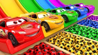 McQueen Car Assembly Surprise Soccer Ball | Street Vehicle with Learn Colors for Kids