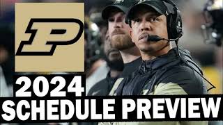 Purdue 2024 Schedule Breakdown