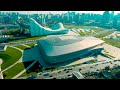 azerbaijan baku beautiful aerial drone shoot