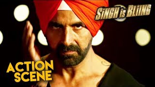 Akshay Kumar Action Scene | Singh Is Bliing | Lara Dutta, Amy Jackson | HD