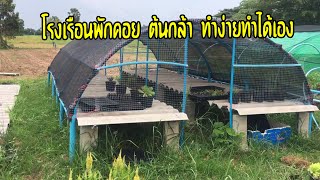 ทำโรงเรือนพักคอยต้นอ่อนผักทำง่ายๆด้วยPVC