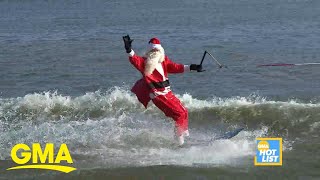 ‘GMA’ Hot List: Santa water skis on the Potomac River for annual Christmas tradition