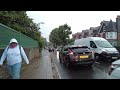 ☔️one hour walk in london with heavy rain 4k ealing autumn 2024