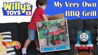 Kids My Very Own BBQ Grill Set Toy Unboxing | Cooking HOT WHEELS and Thomas Train - Willys Toys