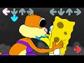 Secret Love | FNF VS Zombie Sponge BOB and Sandy| FNF Scary Mod