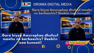 ODM Qophii Of-Argaa, Gara Biyya Awurophaa dhufuuf maalitu nu barbaachisa? Deebiin isaa kunooti!