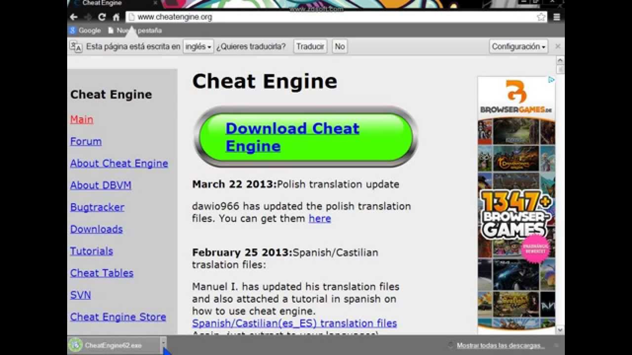 Como Descargar Cheat Engine 6.2 Facil Y Rapido - YouTube