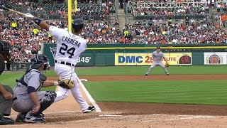 SEA@DET: Cabrera launches a towering tater to left