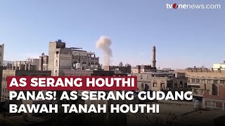 AS Tebar Ancaman, Ledakan Gudang Bawah Tanah Milik Houthi di Yaman | OneNews Update