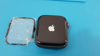 Troca de vidro apple watch série 4 44mm, recuperação de display!