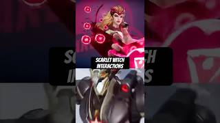 Scarlet Witch Interactions - Marvel Rivals #marvel #marvelrivals #shorts