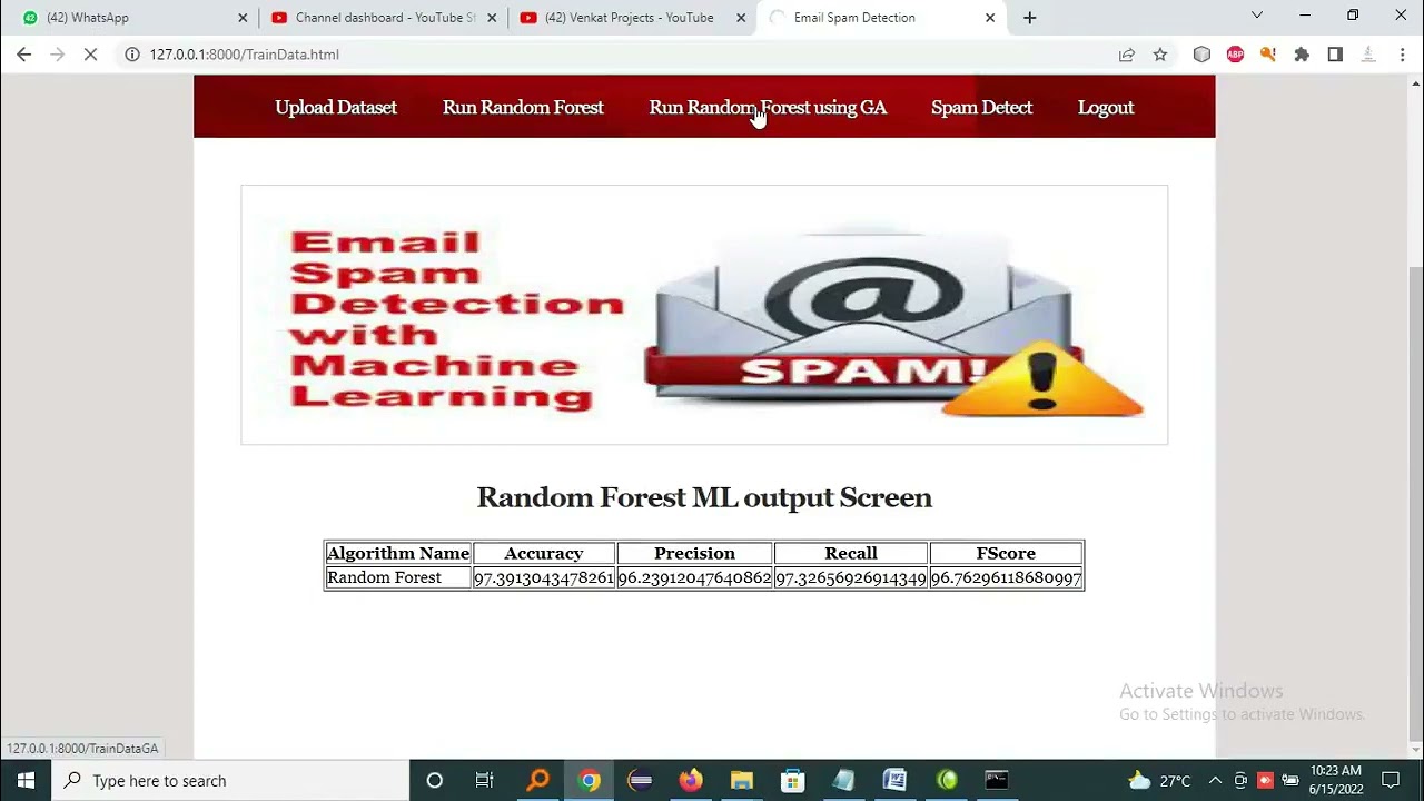 Email Spam Detection Using Machine Learning Algorithms - YouTube