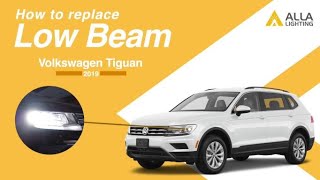 How to Install | Change Volkswagen Tiguan LED Headlight Bulb, Low Beam