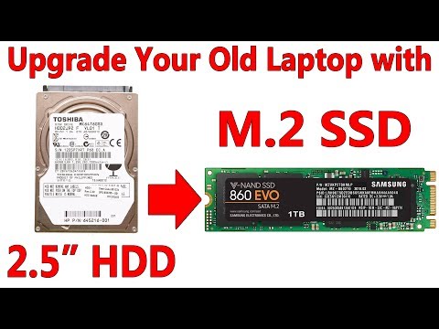 Upgrade your old laptop's 2.5" hard drive to a new M.2 SATA SSD
