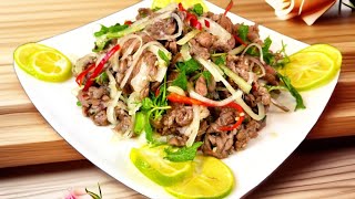 Cách làm bò tái chanh ngon |góc bếp nhỏ pt